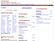 Tablet Screenshot of cincinnati.localfiles.com